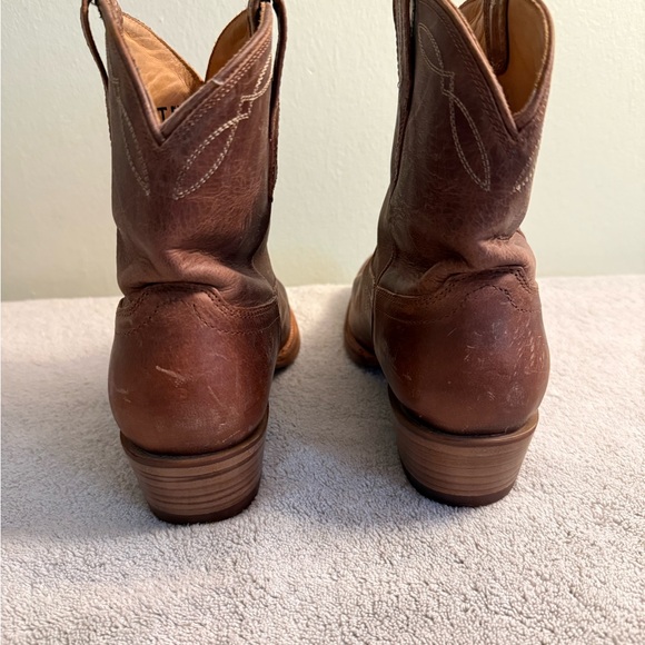 Tecovas Chestnut Leather Heeled Boots - Picture 3 of 5